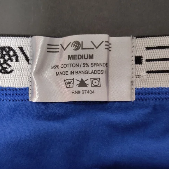 EVOLVE Men's Vibrant Blue Briefs Size Medium - Picture 3 of 6